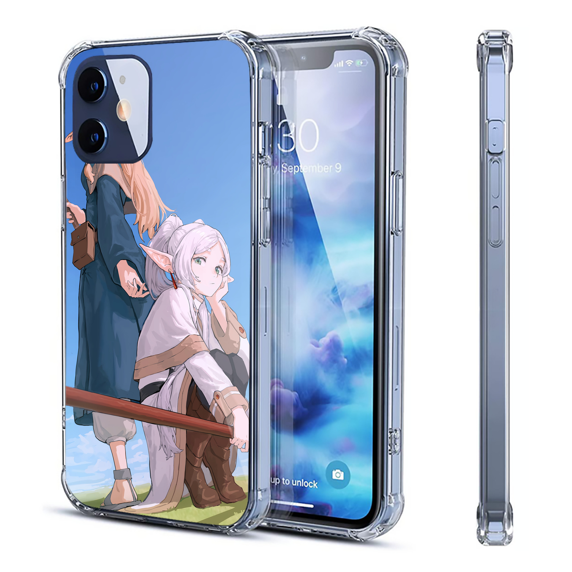 （画像用） 葬送のフリーレン Frieren 【iPhone 12シリーズ対応】透明スマホケース（クリアソフトケース）